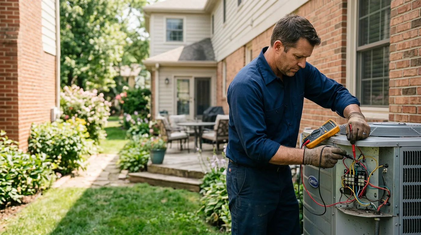 HVAC technician working near Pelican Rapids, MN